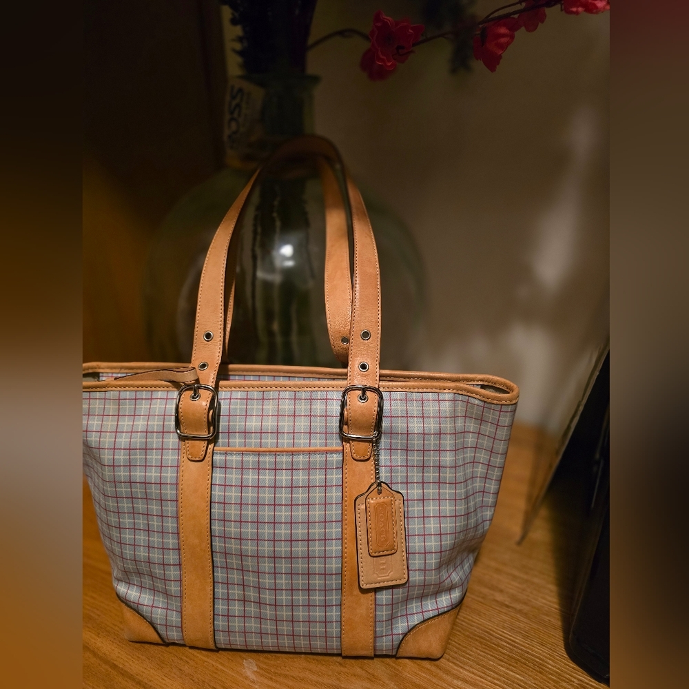 Coach Vintage Guc Hamilton Plaid Tote